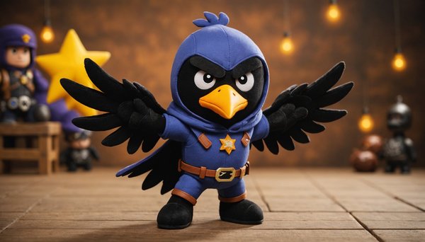 Découvrez la peluche Crow Brawl stars à prix réduit!